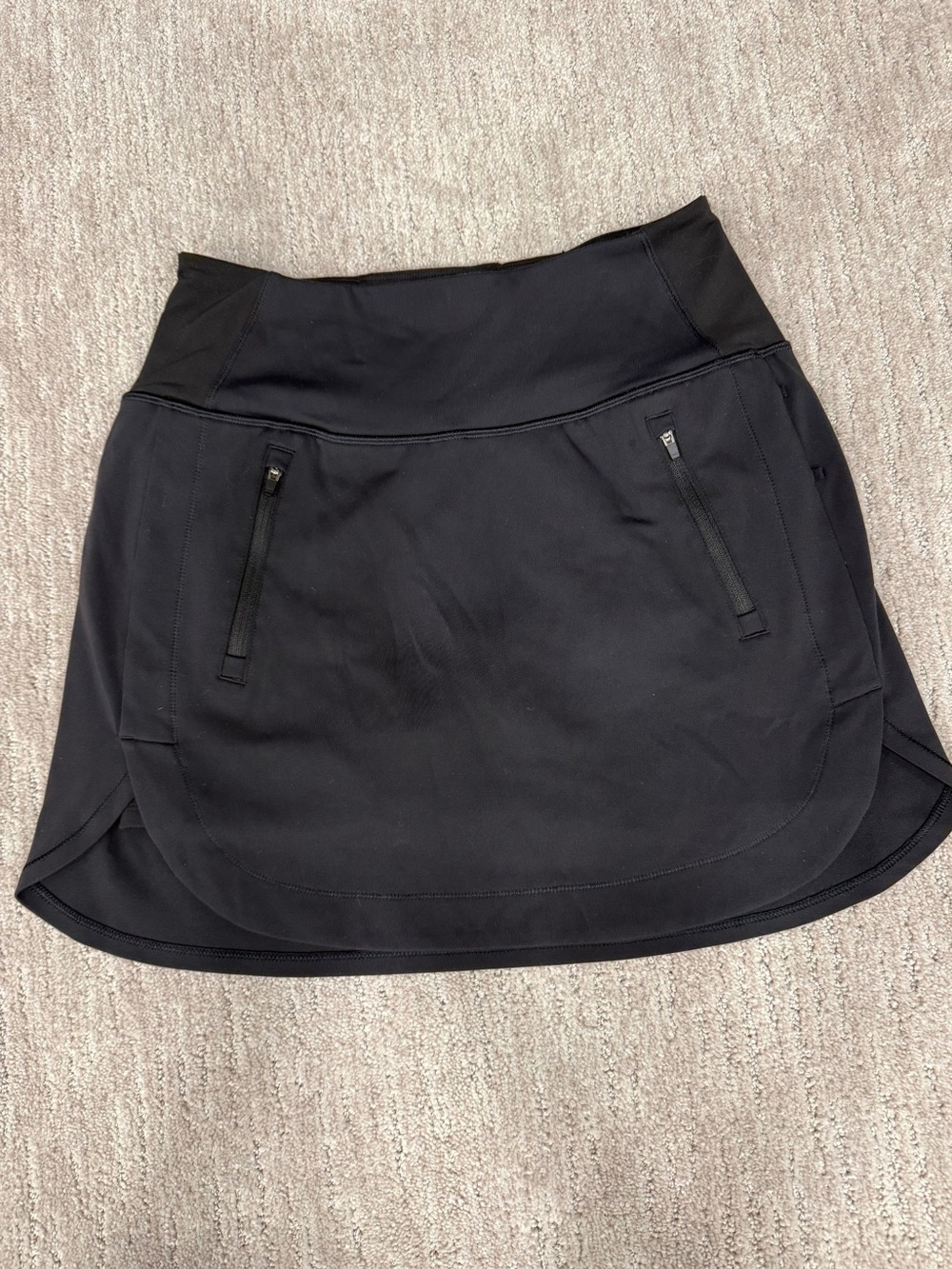Athleta Black Fairway Skort with Zip Pockets. 16”